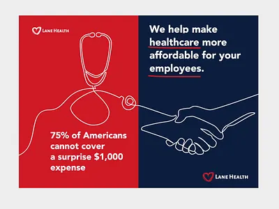 Posters Design for Lane Health animation branding branding design graphic design healthcare illustration line medical medical service one line one line drawing oneline online posters