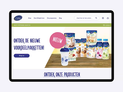 WeightCare Website agence care design desktop dnd ecommerce home magento nutrition product ui website weight weightcare