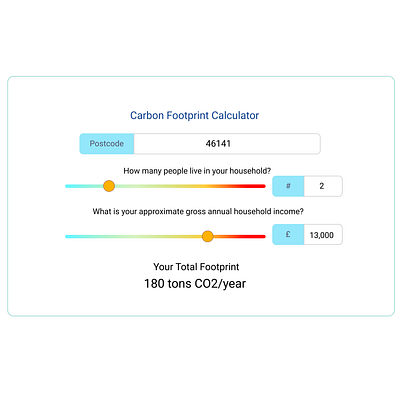 Carbon Footprint Calculator design illustration minimal web