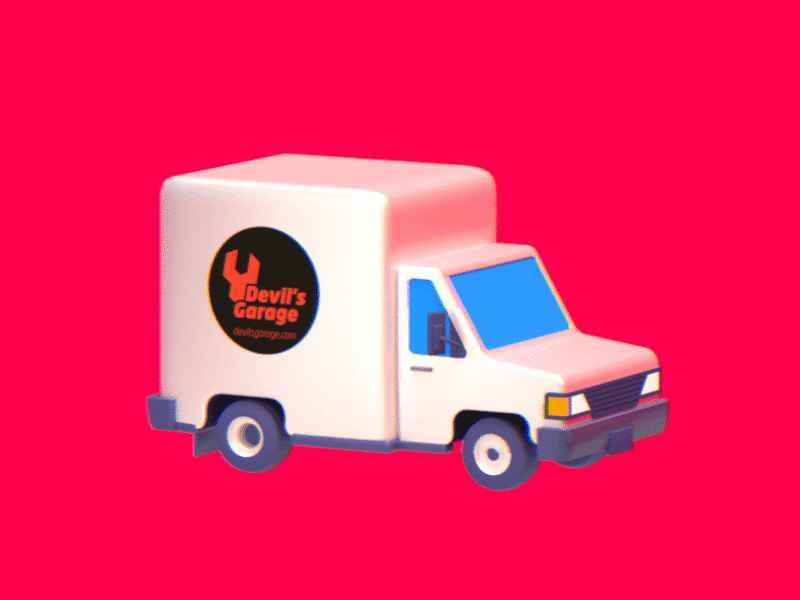 C H I L L V I B E S Truck 3d automobile c4d cinema4d low poly truck vehicle