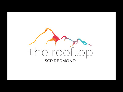 SCP Redmond The Rooftop Logo Design branding colors design typography