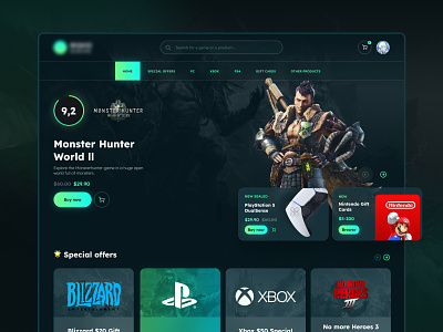 Gaming Platform UI branding csgo design esport esports fifa game gaming graphic design illustration logo pc game shop ui xbox