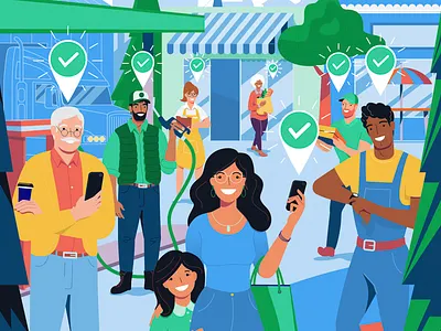 sneak peak characters people retro style styletest vector