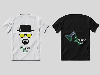 T-Shirt Design (breaking bad) black branding breaking bad graphic design heisenberg jessy tshirt typography white