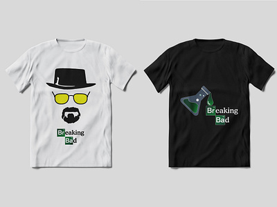 T-Shirt Design (breaking bad) black branding breaking bad graphic design heisenberg jessy tshirt typography white