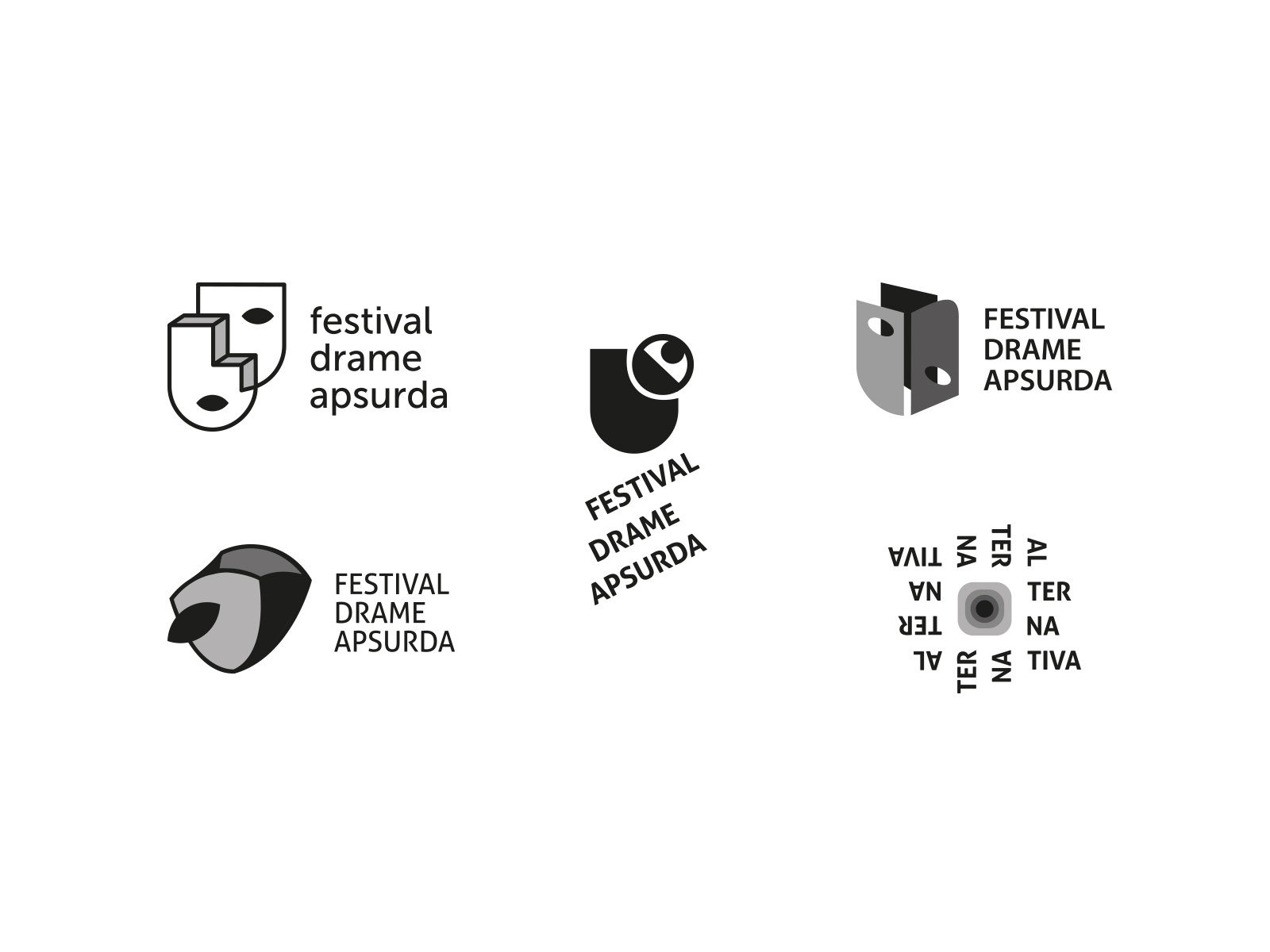 Example of The Theatre of the Absurd Festival_Logo exploration