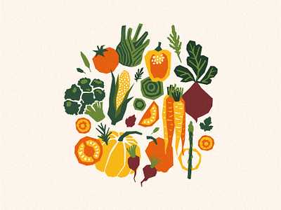 papercut vegetables farm harvest illustration organic papercut vector vegetables xara