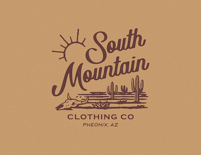 SOUTH MOUNTAIN apparel design artwork badge design branding distressedunrest graphic design illustration tshirtdesign vintage vintage design