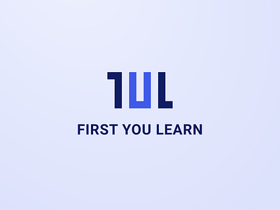 First You Learn - logo beautiful branding conference design digital figma logo logo design logodesign logotype meet meeting meetup uiux