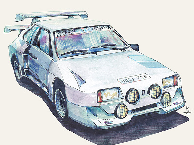 lada evolution [watercolor] autosport book illustration concept art drawing editorial illustration illustration ink lada racing car rally sketch traditional art watercolor