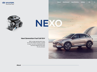 NEXO lp concept design landing web