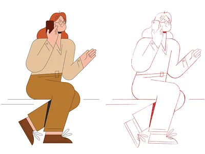 Call adobe illustrator character character design flat flat illustration illustraion illustration new vector vector illustration