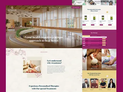 Personalized Therapies Center app designer flat design landing page design logo meditation app meditation center website meditation website mobile app package packages ui plans design relax spa salon landing page spa app spa website therapies center website therapies treatment website ui design website design wellness center