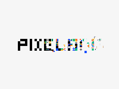 One pixel text animation animation branding graphic design logo motion graphics ui