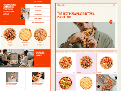 Marcello - Pizza Restaurant Theme colorful creative fast food landing layout pizza pizza delivery pizzeria restaurant theme ui urban wordpress
