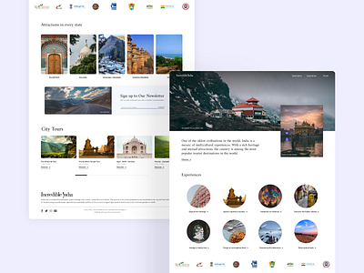 Redesigning Website for Incredible India design ecommerce incredibleindia india interface landing page landing page ui tourism travel travel app ui website website design