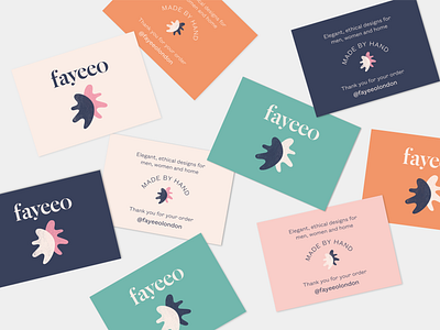 Fayeeo - Branding abstract branding business cards graphic design hand made identity letter logo pastel shapes texture typography visual identity