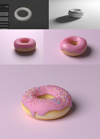 3d Donut 3d blender donut