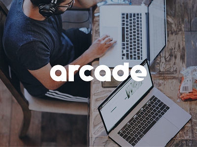 Arcade brand development branding design employee icon identity lifestyle logo logomark photo symbol typography undertree usage wink