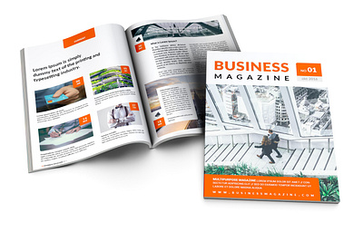 Business Magazine template a4 booklet brochure business clean corporate design indesign magazine layout magazine magazine layout minimal minimalist modern professional simple universal