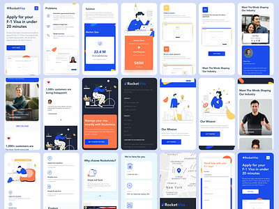 Rocket VIsa Mobile Web branding clean design flat freelance freelancer illustration mobile app mobile app design mobile application mobile design mobile ui mobile web mobile web app mobile web design mobile website mobile website design uiux webdesign website website design