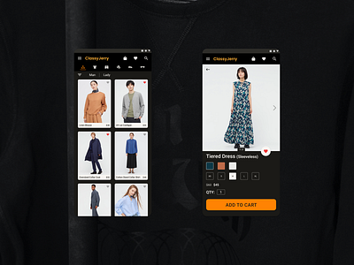 Classy Jerry (Fashion Store App) apk app classy jerry design fashion fashion app mobile mobile app design mobile application mobile design ui ux