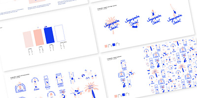 Sugarplum Social branding rooftop bar branding summer style