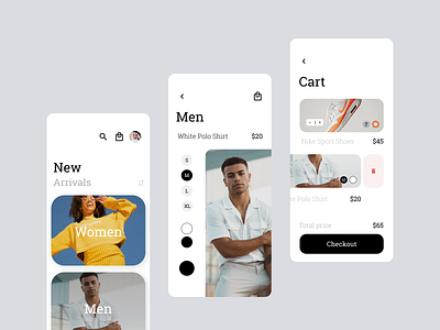 Fashion Clothing App app clothing fashion product design ui ux