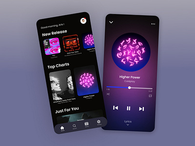 Music app mobile mockup design music music app music player music player ui spotify ui uidesign ux design