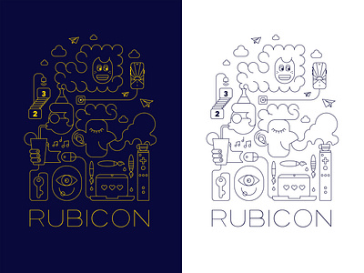 RUBICON Storytelling animation branding design graphic design illustration tshirt design