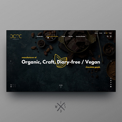 Organic Chocolate Manufacturer - WooCommerce branding ui uidesign website design woocommerce woocommerce theme