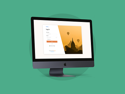 Holistay Log In Page creative design flat log in log in page log in screen saas ui ui design user interface ux uxdesign web website