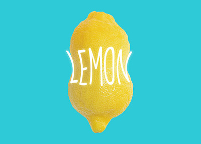 Squeezed Lemon adobe adobe photoshop blue bright bright colors design designs fun illustration lemon summer