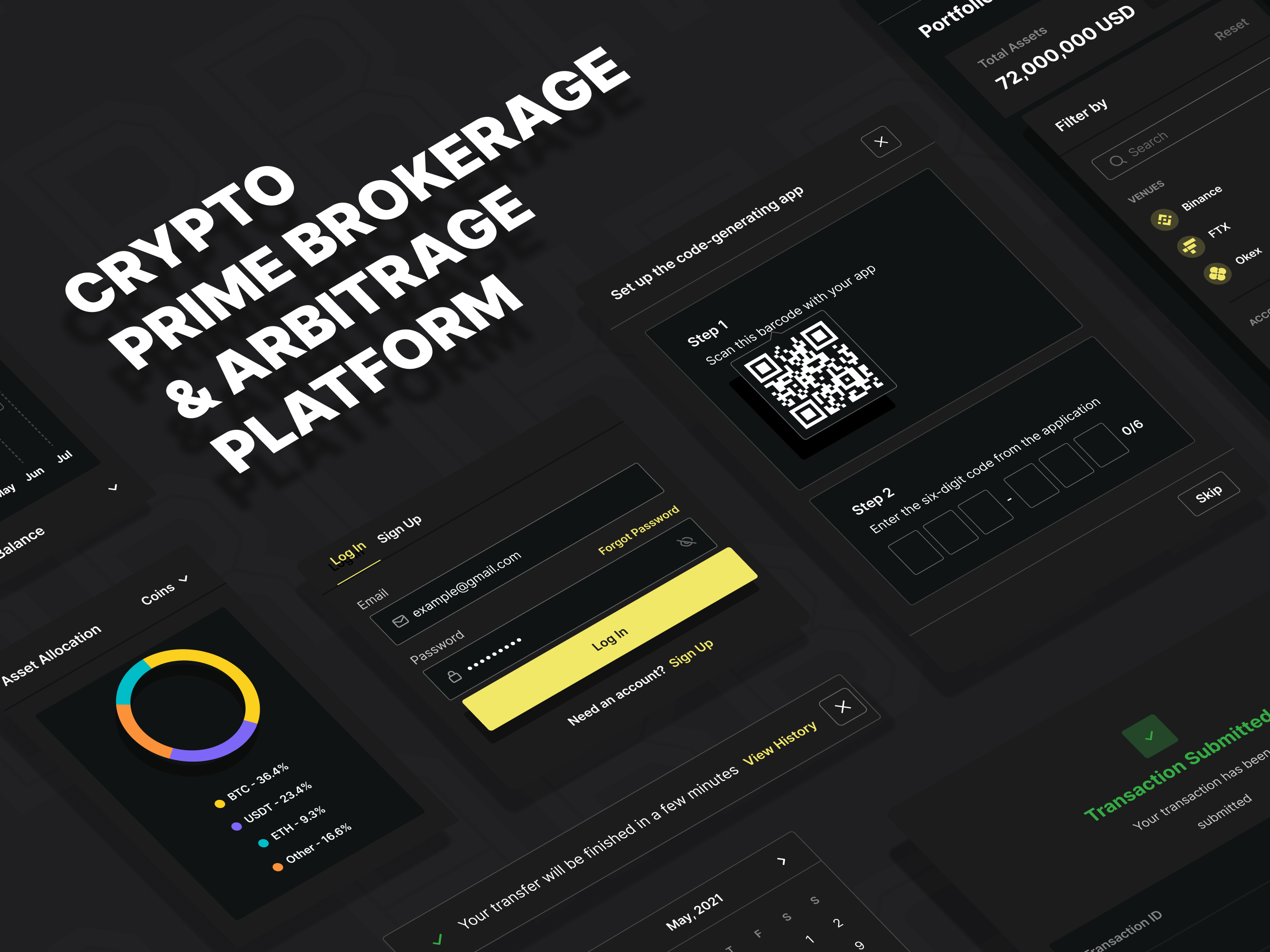 Crypto Prime Brokerage and Arbitrage Platform by Akhan Janabekov on Dribbble