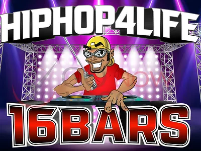 HIP HOP 4LIFE 2d art 2d character 2dlogoanimation 3d animation 3d art 3d logo animation branding business logo design character design design illustration logo design logodesign logotype typography vector webdesign