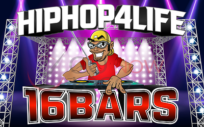 HIP HOP 4LIFE 2d art 2d character 2dlogoanimation 3d animation 3d art 3d logo animation branding business logo design character design design illustration logo design logodesign logotype typography vector webdesign