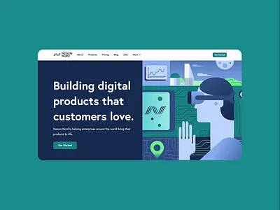 Case study: Neison Nord Identity and Web Design branding design illustration logo typography ui ux vector web webdesign