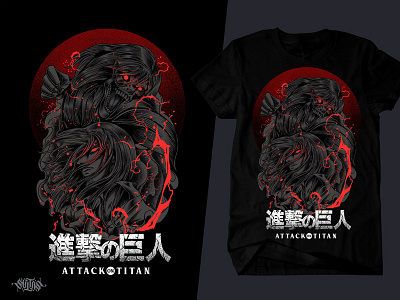 ATTACK ON TITAN anime anime art art artwork attack on titan eren yeager fanart illustration illustration art illustrator merchandise merchandise design titan tshirt tshirt art tshirt design vector vector illustration