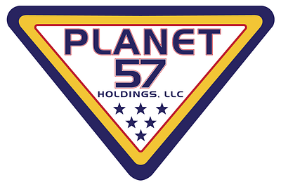 Planet 57 Holdings adobe illustrator branding design graphic design icon illustration logo nave creative planet 57 holdings typography vector