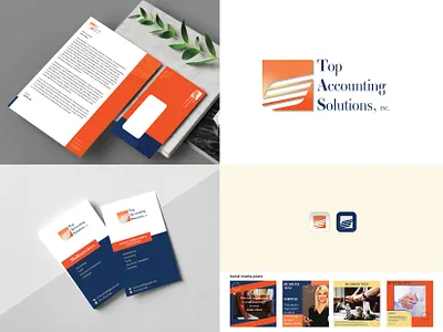 Top Accounting Solutions, Inc. brand identity branding design logo logodesigner vector