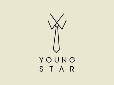 Young star is a creative corporate minimal logo design branding clean corporate corporate branding creative graphic design illustration logo branding modern new concept typography