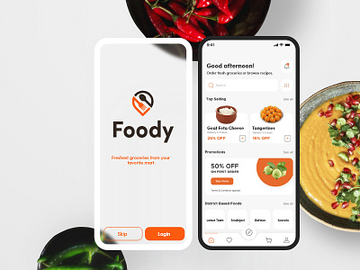 Foody - Revive the Mart Experience branding ui uidesign user experience user interface uxdesign visual design