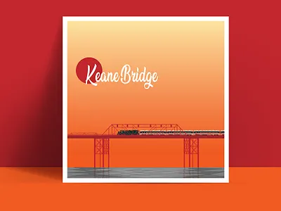Keane Bridge Illustration bangladesh digital art digital illustration flat illustration illustration digital landmark minimal typography vector