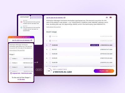 Prozorro.Sale Auction system 👨‍⚖ Web app auction bids dashboard design government redesign trade ui uiux web web app