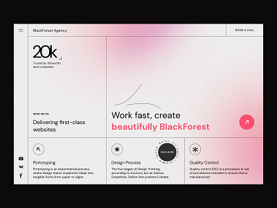 Agency concept #1 agency agency website colors design grid grid layout purple ui
