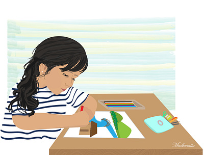 Creating art art childhood digital art drawing illustration painting