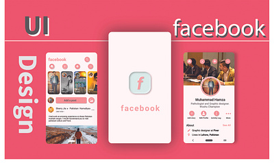 Facebook ui app branding creative desiginspiration design design art facebook figma illustration ui ui design uiux uxui