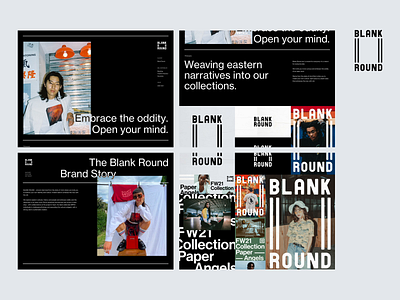 BLANK ROUND: Digital Focused Branding asian culture brand identity brand system branding branding system culture design digital focused branding emotional design graphic design illustration logo design product design rogue studio streetwear design typography ui ux web website