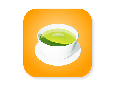 Green Tea Icon 3d 3d art blender blender3d icon icon app icon design illustration