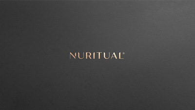 Nuritual Healthy supplements 99design branding classic clean gold golden green logo healthy leaf leaves logo minimal minimalist modern natural natural branding premium premium brand supplements wordmark